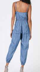 Chambray Square Neck Jumpsuit