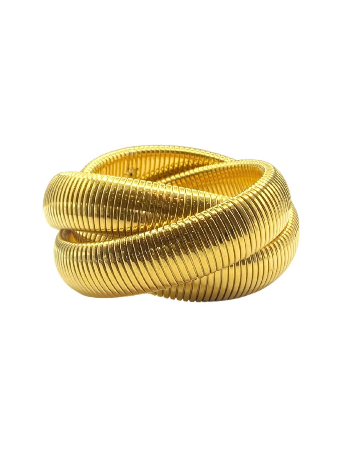 Large Gold Cobra Bracelet