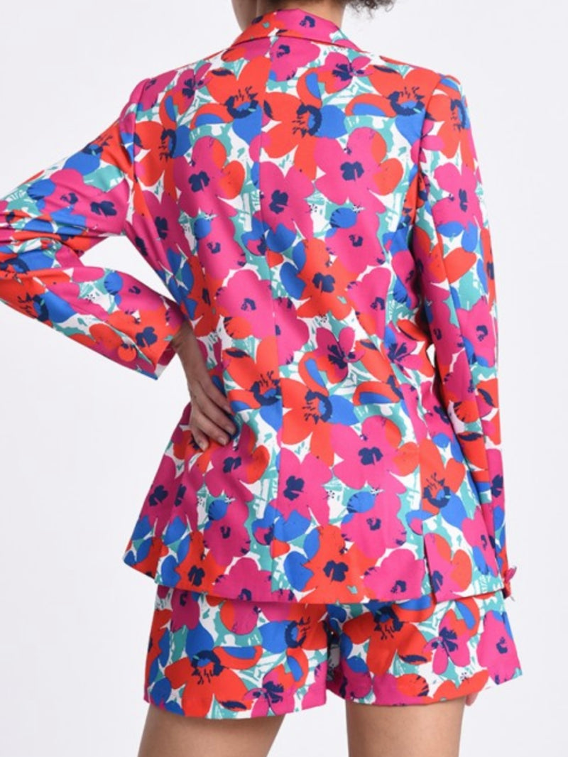 Fuchsia Floral Blazer