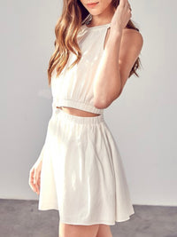 Ring Detail Cutout Romper