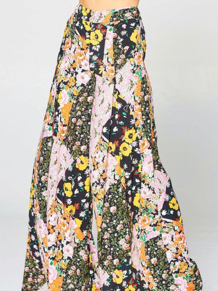 Floral Pleated Palazzo