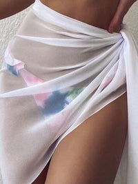 Sheer Beach Wrap Skirt Coverup