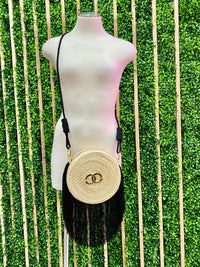 Iraca Round Crossbody Bag