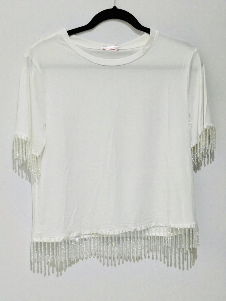 Tassel Beading T Shirt