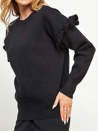 Ruffle Detail Sweater