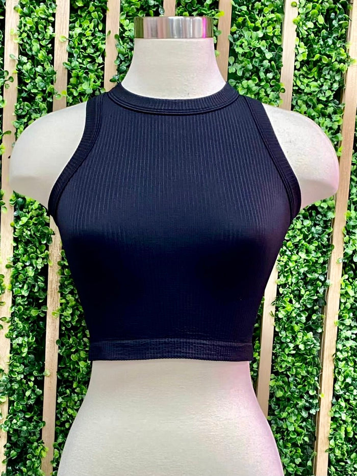 Ribbed Crop Tank Top