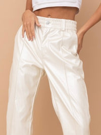 Pearl Pleather Jogger