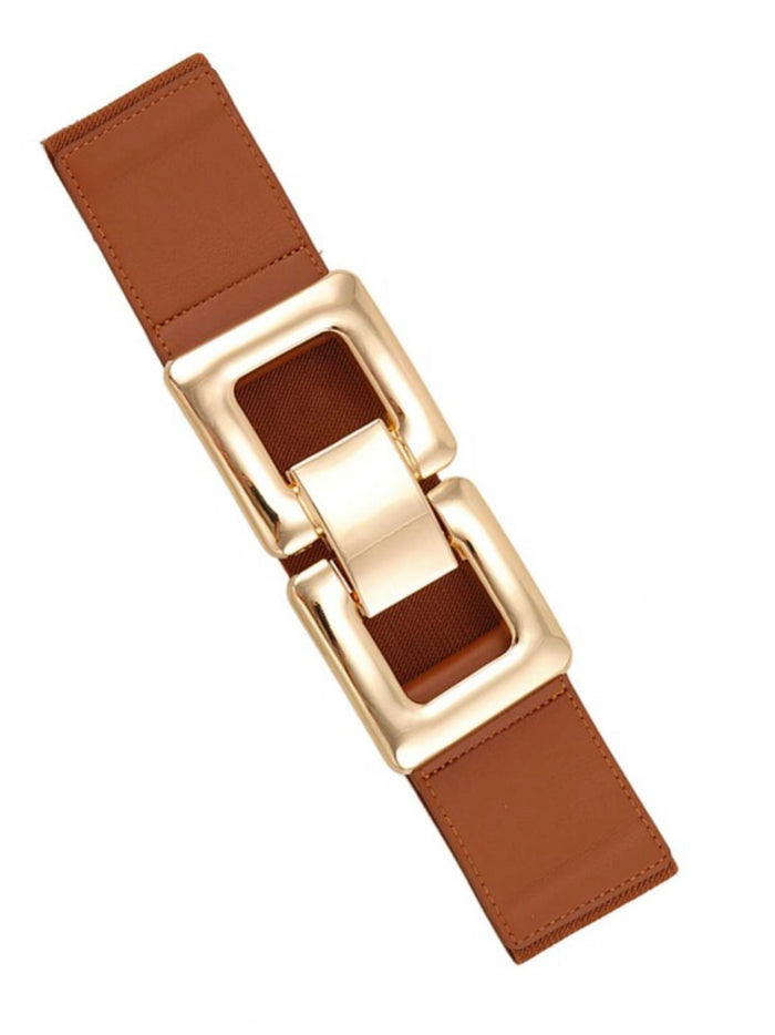 Metal Double Square Elastic Belt