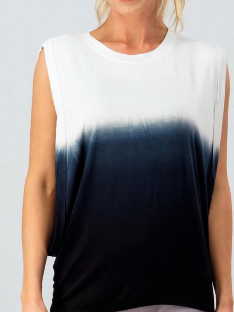 Black Ombre Muscle T