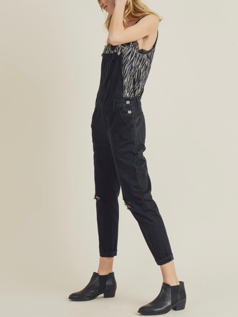 Black Denim Overall