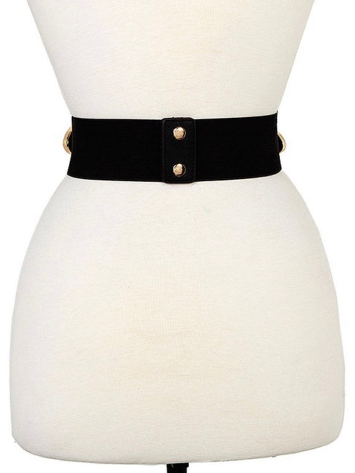 Filigree Double Buckle Stretch belt