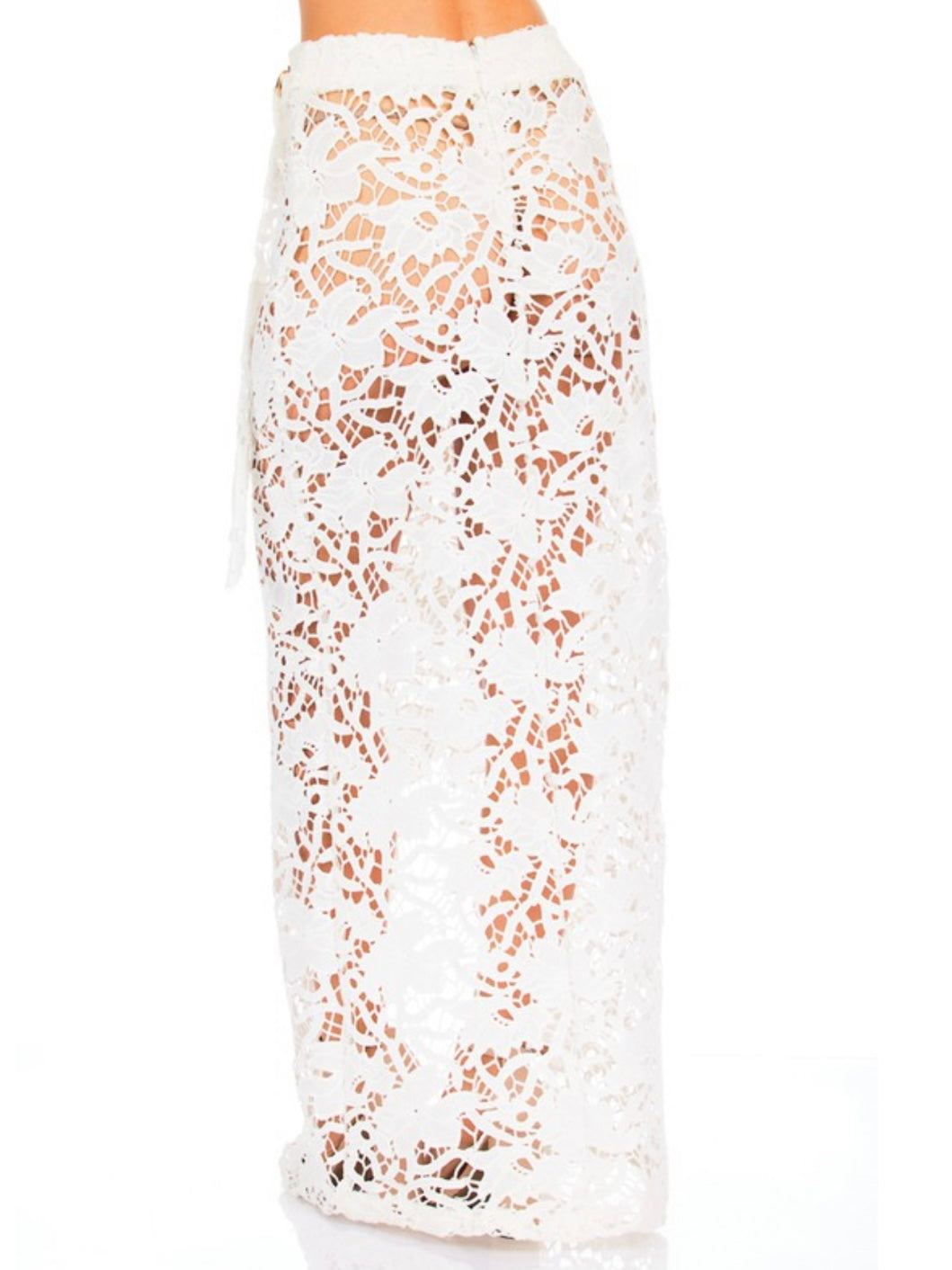 Delicate Lace Wrap Skirt