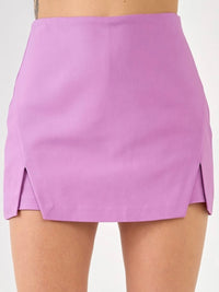 Side Slits Skort