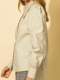Sage Embroidered Collar Blouse