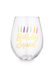 Birthday Squad Stemless Wine