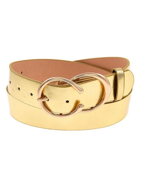 Gold Double Buckle Belt