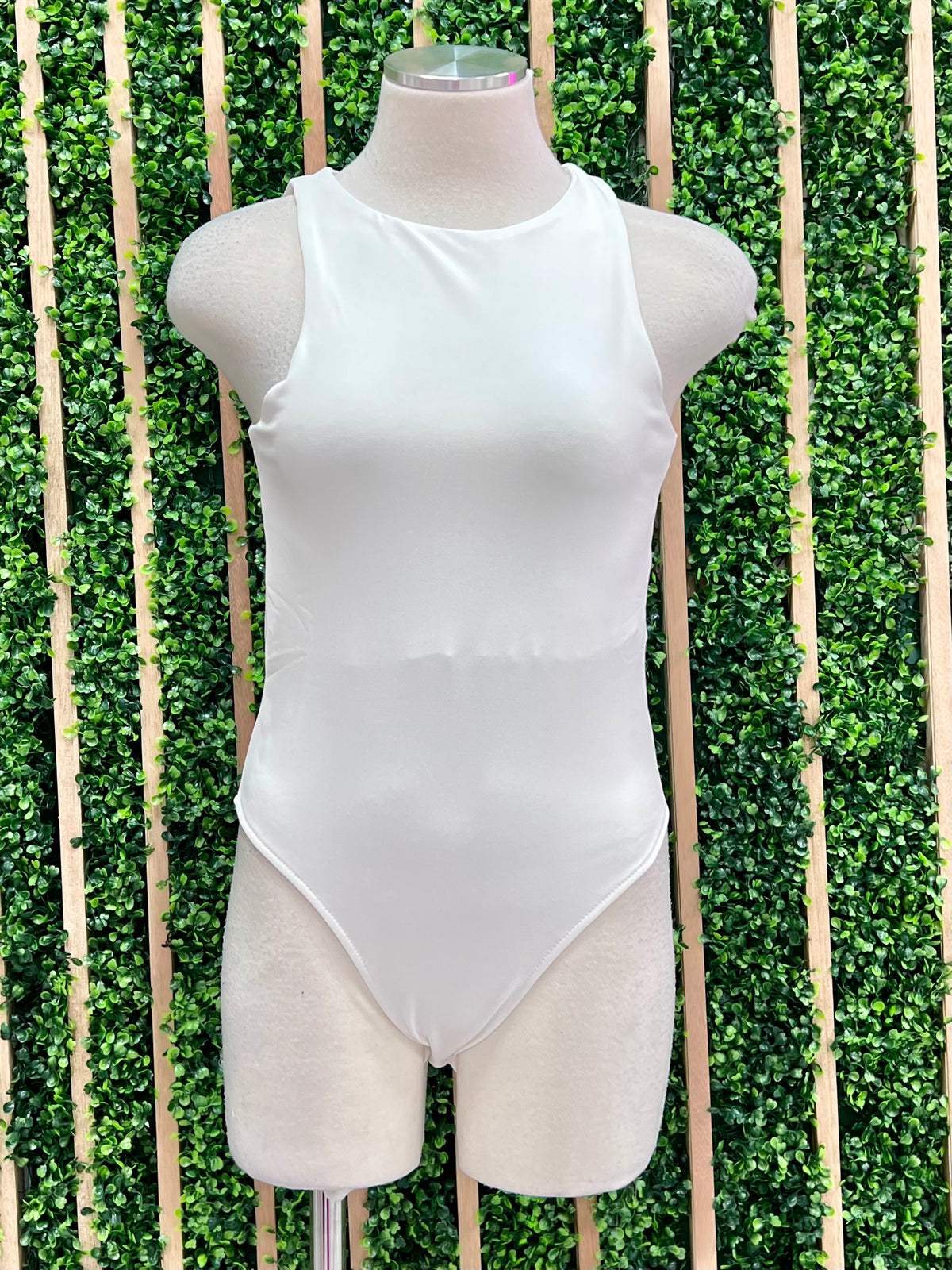 High Round Neck Bodysuit