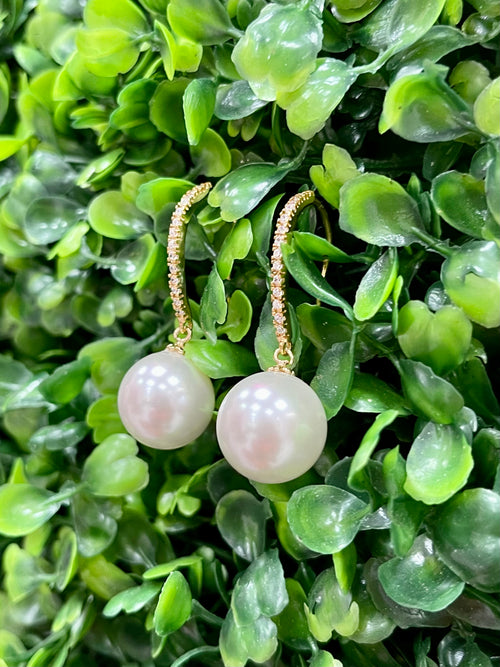 Single Pearl Drop Earring