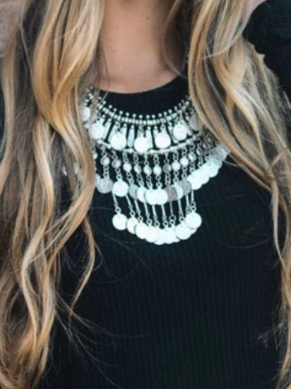Multilayer Coin Necklace