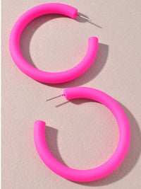 Neon Hoop Earrings
