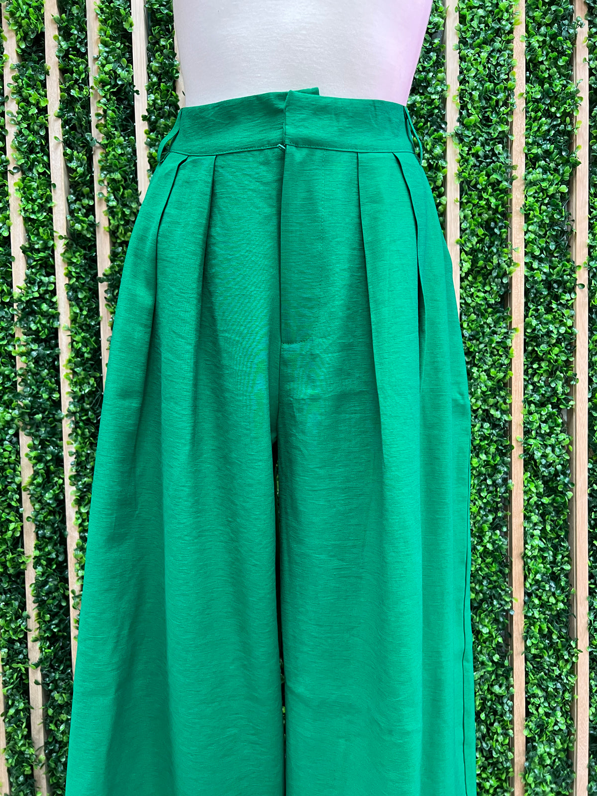 Green Wide Leg Pant