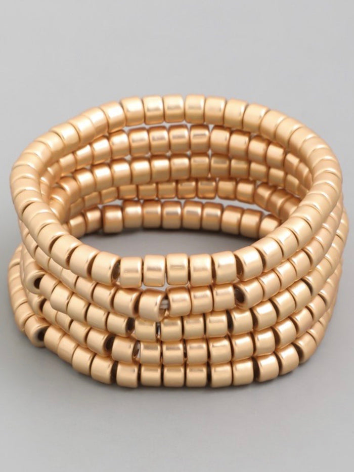 Metallic Bead Bracelet