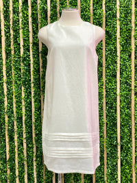 Linen Detail Short Shift Dress