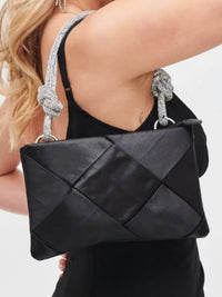 Delicate Rhinestone Handle Night Bag