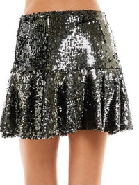 Sequin Flare Skirt