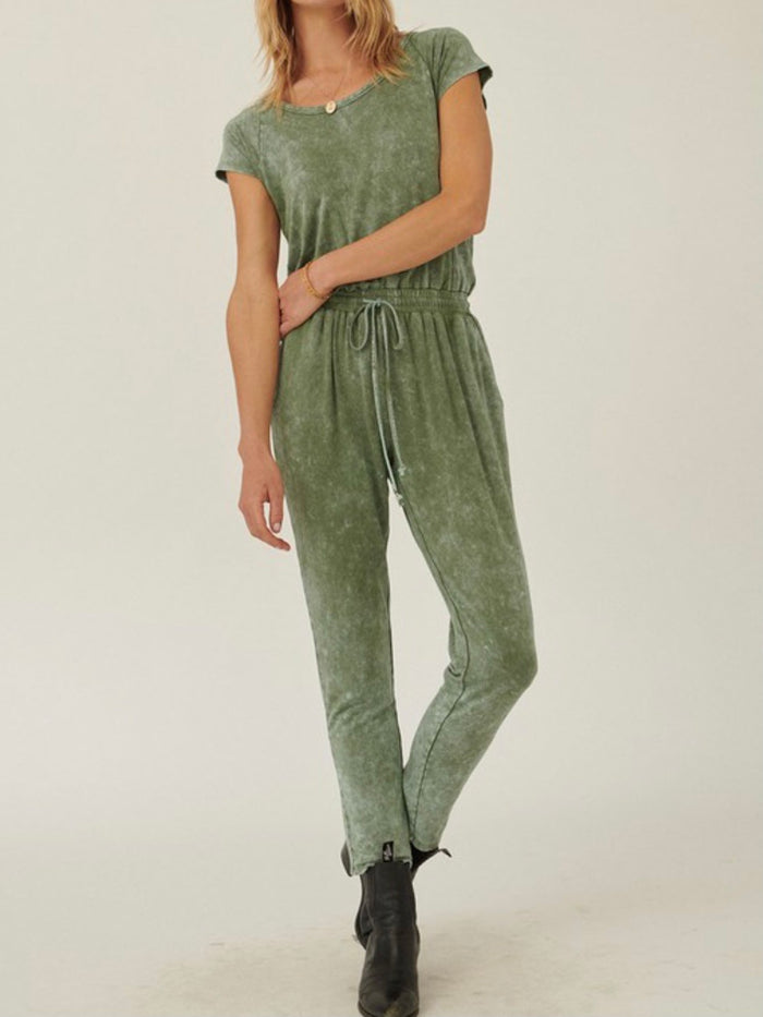 Acid Wash Jumpsuit