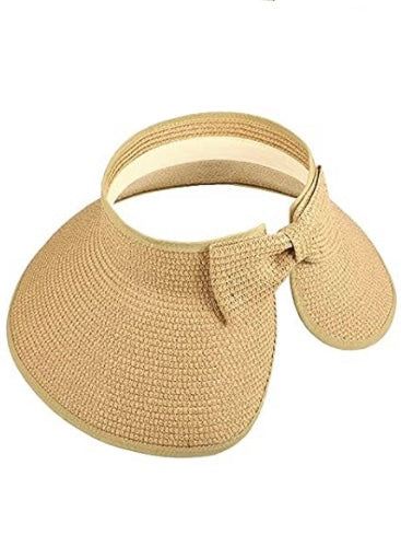 Large Brim Foldable Straw Visor