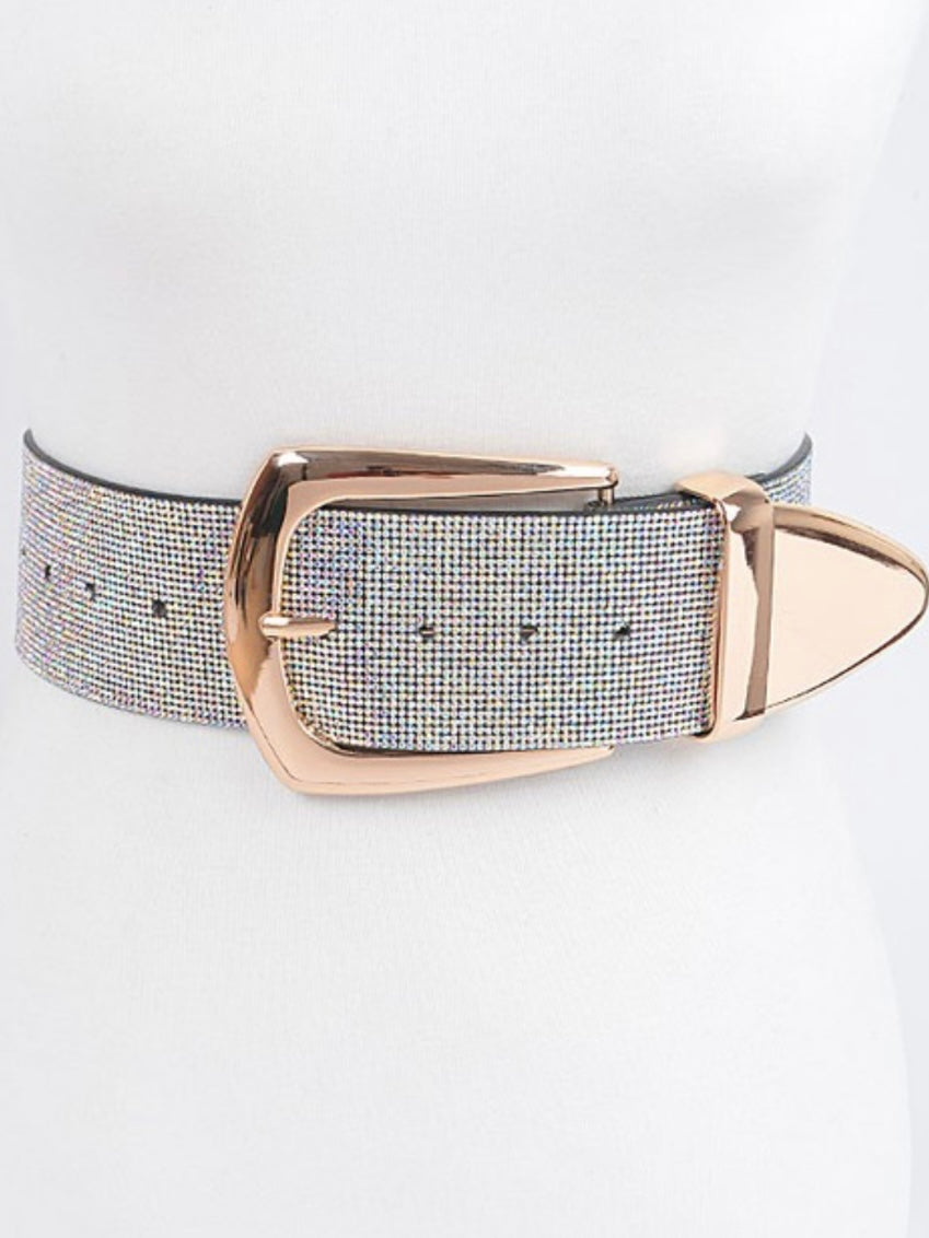 Buckled Rhinestone Belt