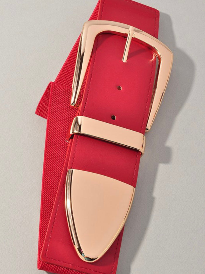 Rectangle Buckle Elastic Belt