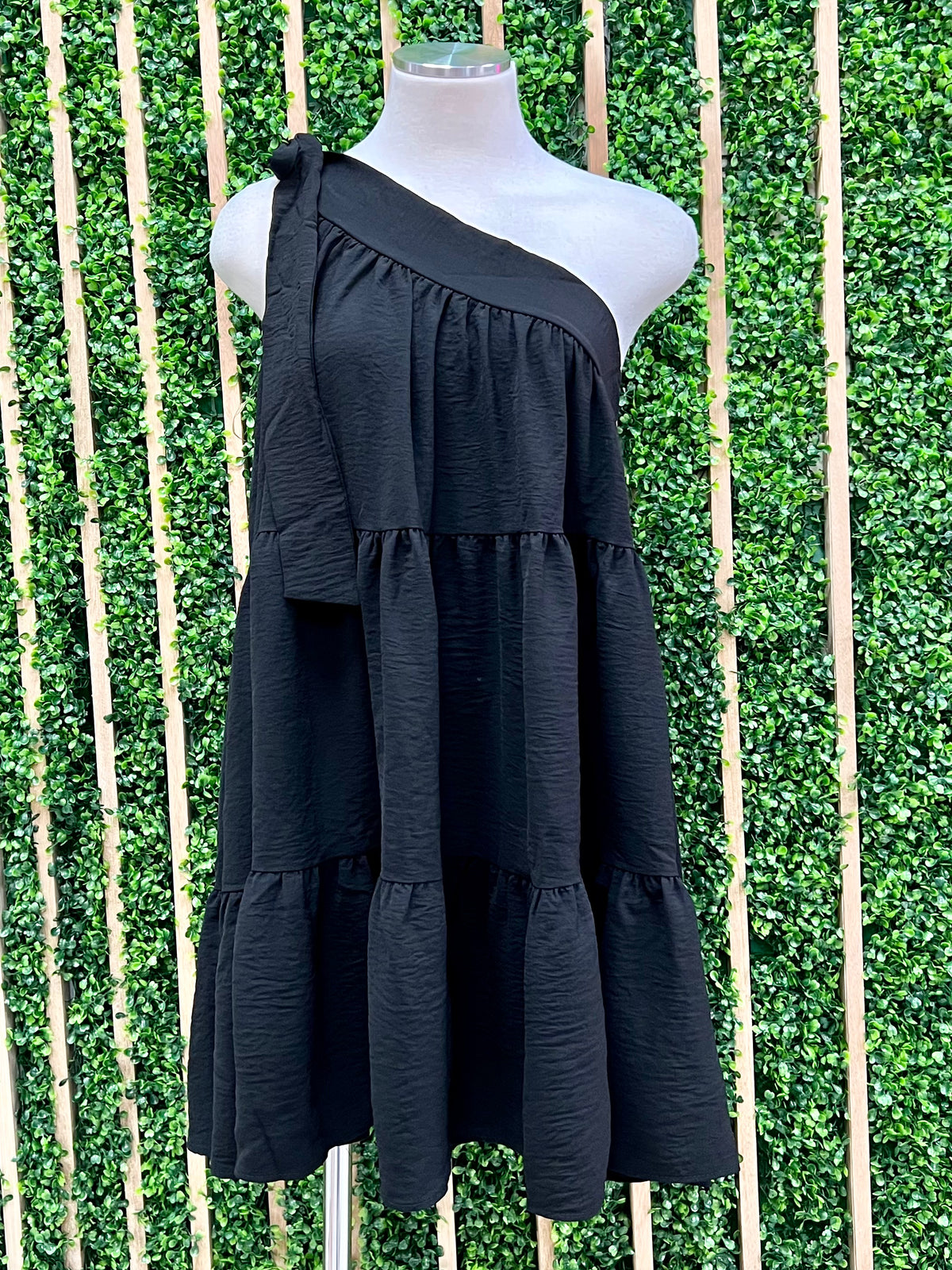 Tiered One Shoulder Short Dress