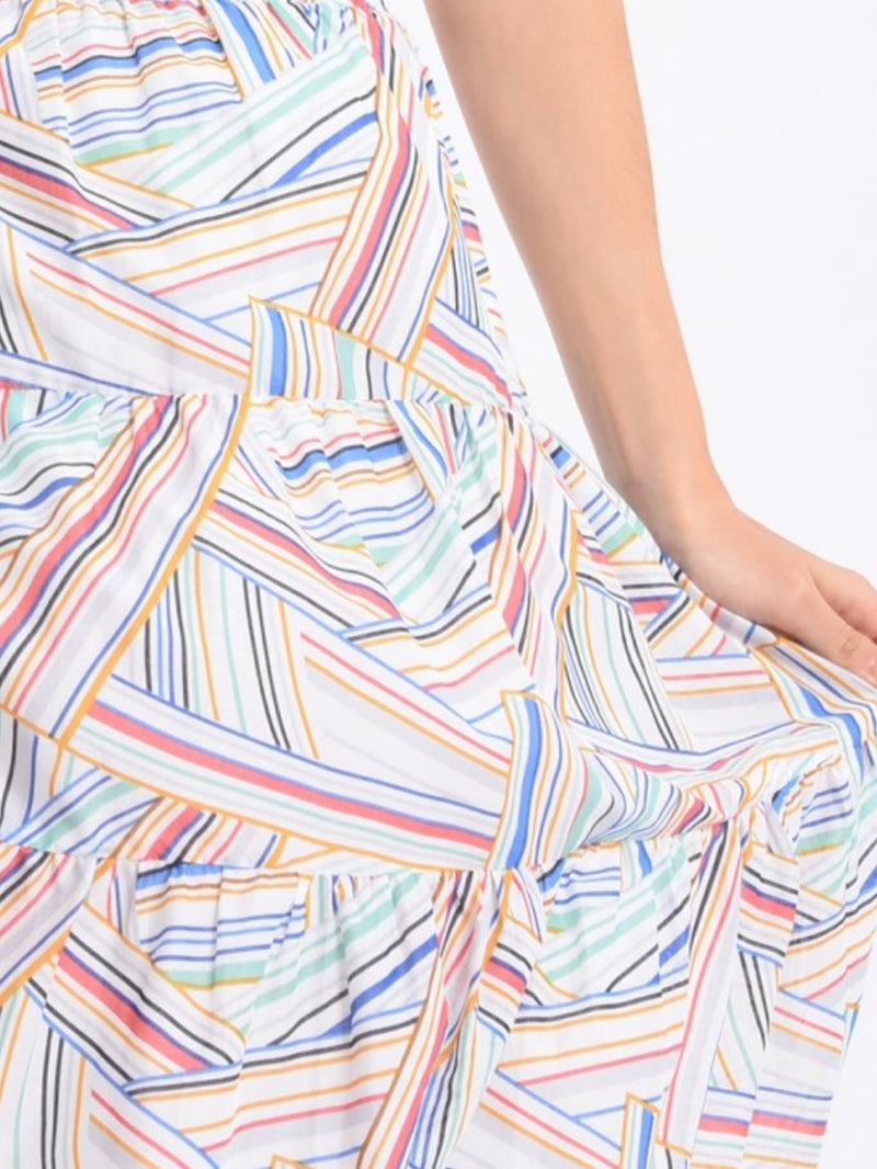 Multicolor Geo Midi Dress