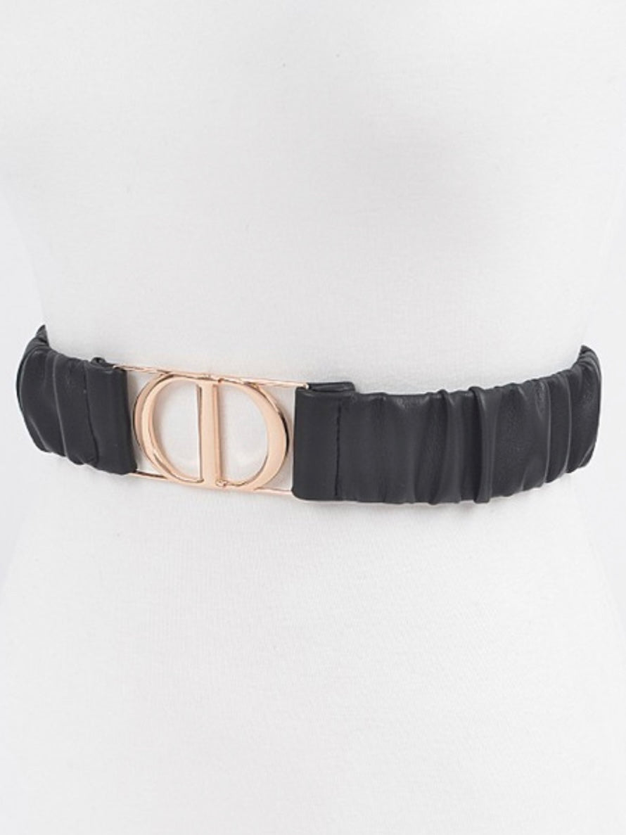 Pleated Stretch Belt