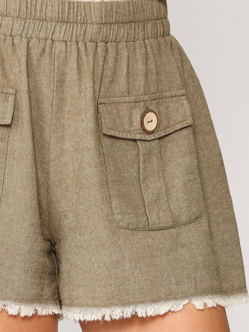 Frayed Hem Shorts