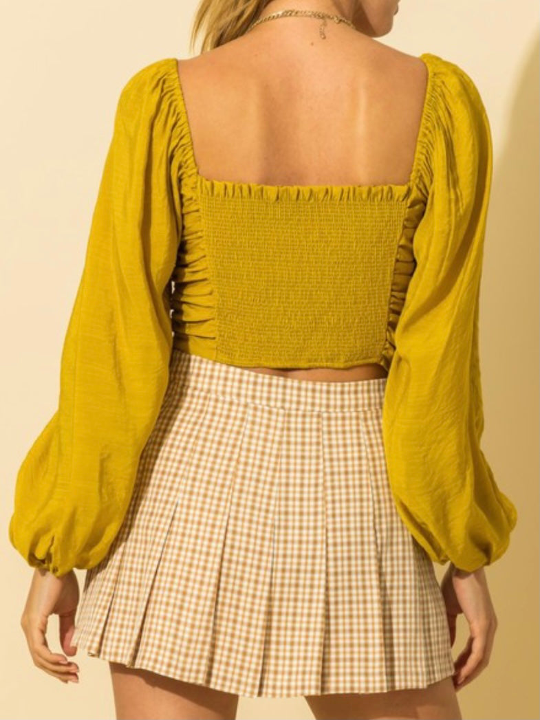 Ruched Crop Top