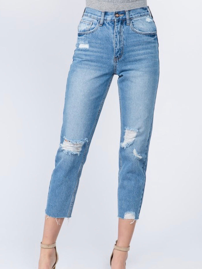 Light Wash Mom Jeans