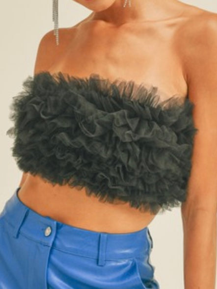 Tull Mesh Crop Top