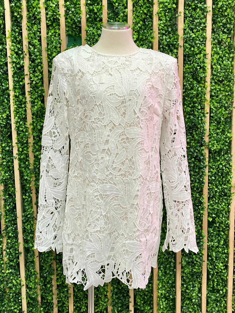 Exquisite Long Sleeve Lace Dress