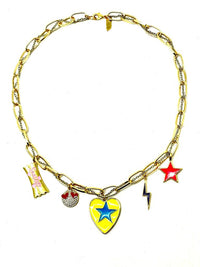 Star Heart Colorful Necklace