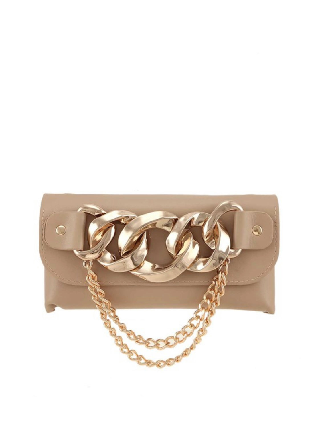 Chain Accent Crossbody Waist Bag