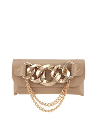 Chain Accent Crossbody Waist Bag