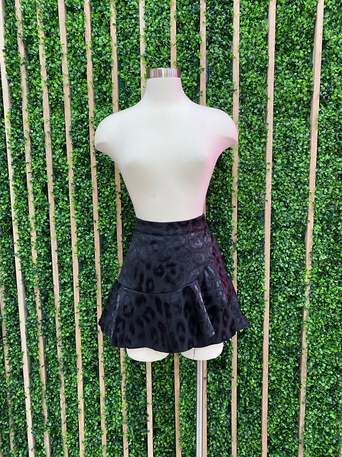 Leopard Print Skort