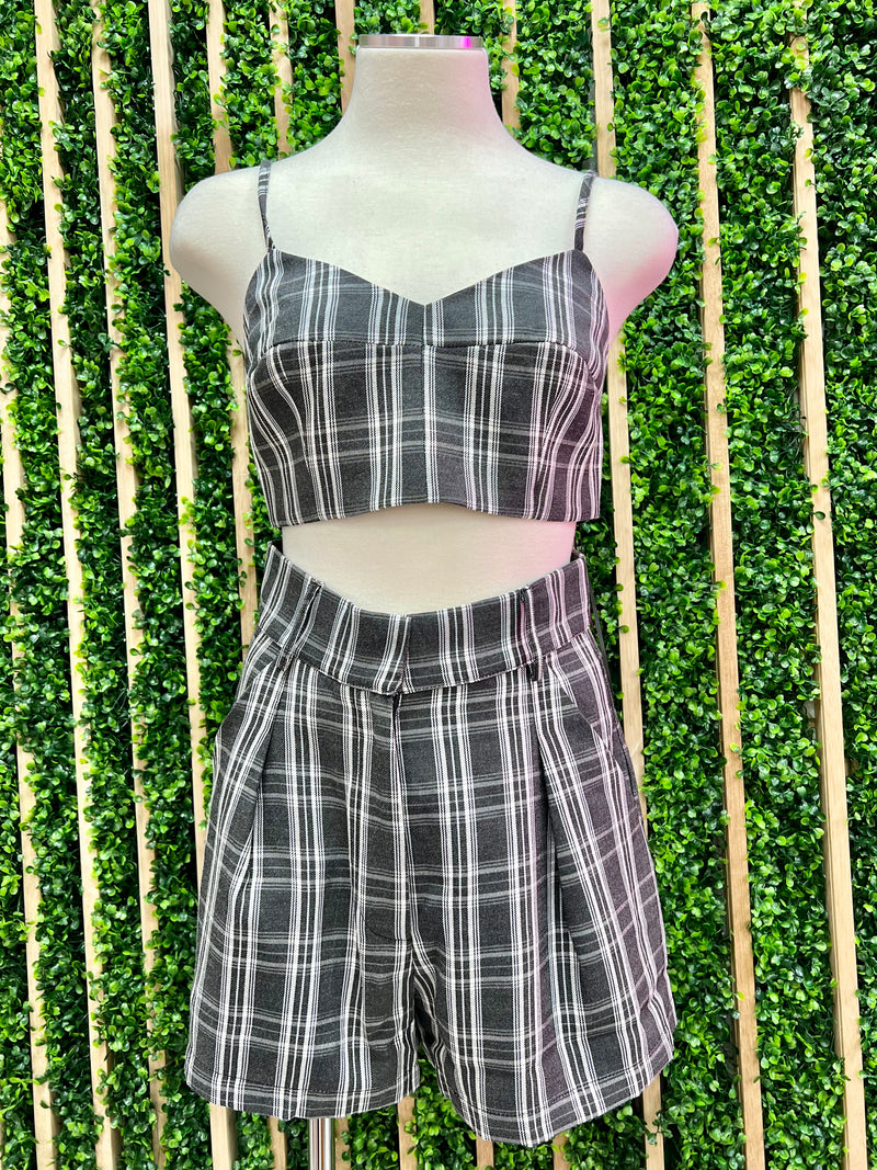 Plaid Crop Top