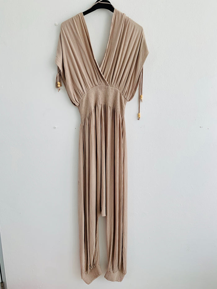 V Neck Harem Jumpsuit