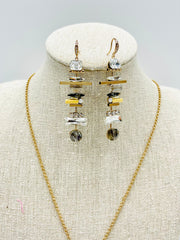 Delicate Stone Row Earrings