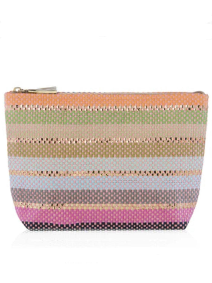 Bright Stripe Zip Pouch