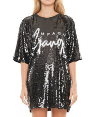 Champagne Gang Shirt Dress